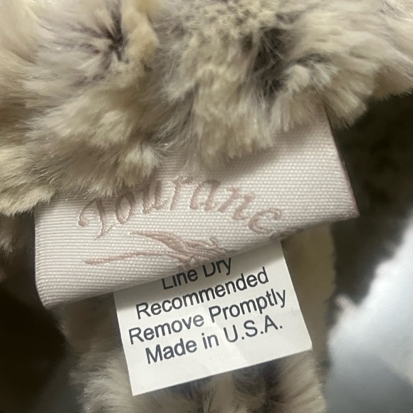 Tourance faux fur super soft ruffle scarf Made in the USA